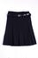 Pleated black uniform skirt isolated.