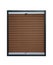 Pleated blind - brown color