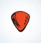 Plectrum. Vector drawing