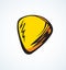 Plectrum. Vector drawing