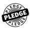 Pledge rubber stamp