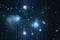 The Pleiades reflection nebula in the constellation of Taurus. O