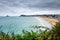 Pleneuf Val Andre beach and city landscape, Brittany, France