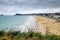 Pleneuf Val Andre beach and city landscape, Brittany, France