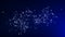 Plexus of social network symbols in blue backdrop