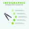 Plier, Building, Construction, Crimping, Tool, Work Solid Icon Infographics 5 Steps Presentation Background