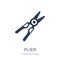 Plier icon. Trendy flat vector Plier icon on white background fr