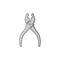 Pliers color thin line icon.Vector illustration