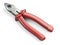 Pliers with red insulated rubber grips