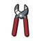 Pliers tool repair construction industrial icon. Vector graphic