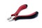 Pliers tool wire cutter isolated plier equipment cuts cut cutting steel metal work white wires smaller small instrument nipper red