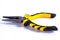 Pliers yellow and black color to work