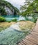 Plitvice Lakes National Park is one of the oldest and largest national parks in Croatia. Waterfalls, lake and walking paths inside