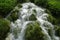 Plitvice waterfalls. Beautiful waterfall currents