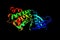 PLK3, an enzyme which may play a role in regulation of cell cycle progression and tumorigenesis. 3d rendering
