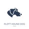 Plott Hound dog icon. Trendy flat vector Plott Hound dog icon on