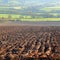 Ploughed agricultural field