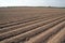 Ploughed agricultural field