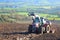 Ploughed agricultural field in autumn