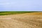 ploughed fertile soil agricultural field