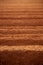 Ploughed red clay soil agriculture fields