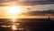 Plover Scar lighthouse sunset Cockerham Sands