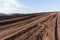 Plowed Farm Field Landscape