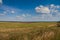 Plowed field after harvesting