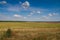 Plowed field after harvesting