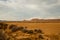 Plowed fields in the desert. Bardenas Reales, Navarra
