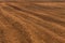 Plowed land ready for sowing season of agricultural crops