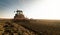 Plowing of stubble field