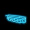 plows farm equipment neon glow icon illustration