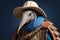 Plucky Armadillo with Cowboy\\\'s Lasso Portrait. Generative AI illustration