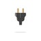 Plug color thin line icon.Vector illustration