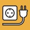 Plug and socket icon