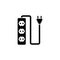 Plug Wire Socket Flat Vector Icon