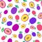 Plum Background Painted Pattern