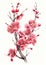 Plum Blossoms Chinese new year pattern