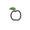 Plum logo vector icon design