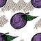 Plum seamless background