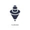 plumb bob icon on white background. Simple element illustration from construction concept