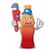 Plumber cola bottle jelly candy mascot cartoon