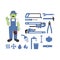Plumber and equipment