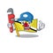 Plumber flag brunei darussalam with the character