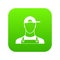 Plumber icon digital green