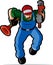 Plumber illustration.