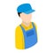 Plumber repairman isometric 3d icon