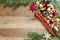 Plumber tools, fittings and Christmas decorations