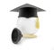 Plumbers school graduation cap on white background